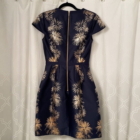 Ted Baker Tdzalla Sculpted Stardust Jacquard Dress - Picture 4 of 7